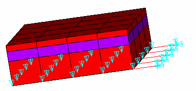 Bild 1-53: Isometrische Darstellung des Volumenmodells der Plattenbalkenbrücke Bild 1-51: Plattenbalkenbrücke Bissendorf in der Ansicht [SIB-04] In Bild 1-52 ist das zugehörige Lagerschema