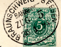 Braunschweig - Hand-Stempel Bahnposten bis 1945 (Sammlung Bruno Räker) bezeichnung nach R. Deusing nach Katalog 2010* ) * ) Katalog Bahnpoststempel 2010 der BArGe Bahnpost e.v.