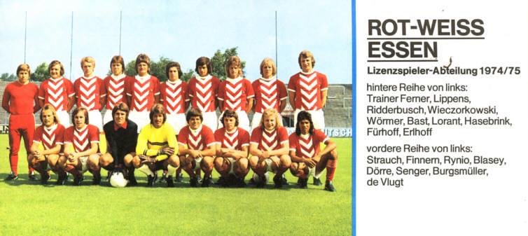 Rot-Weiß Essen 1974/75 05.08.2013 Prof.