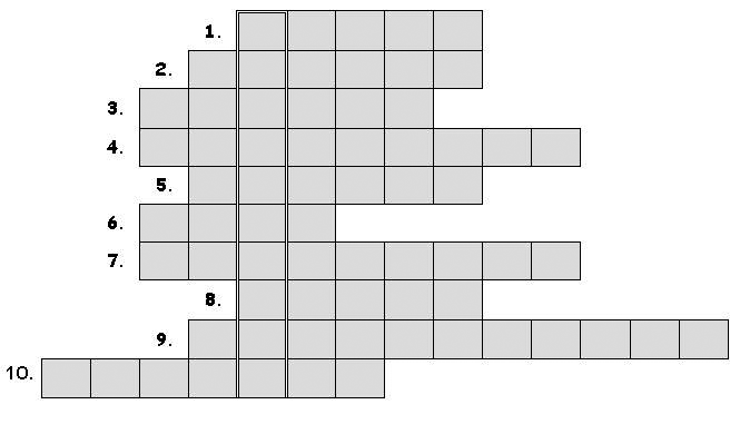 Kreuzworträtsel 3. 2. 1. Die Lösung findest du auf deinem Kontrollblatt! Überprüfe, ob dein Lösungswort richtig ist. 4. 5. 6.