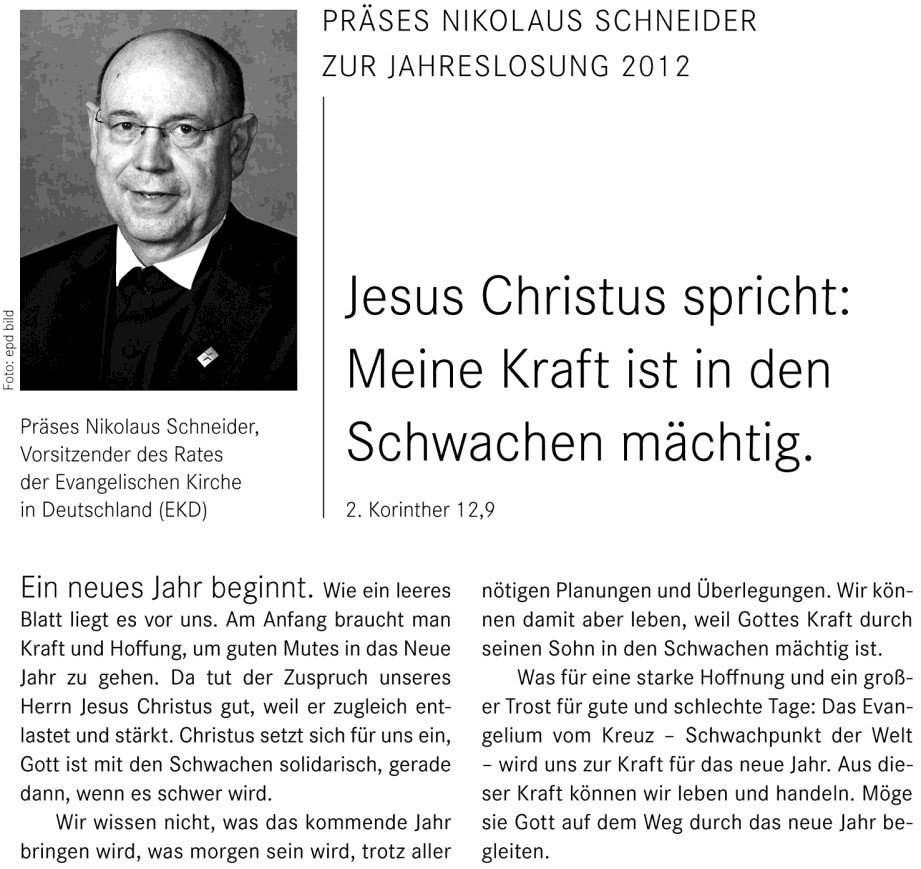 Auf ein Wort Herr Präses Niklaus Schneider ist uns durch seine Besuche in der Abteikirche wohlbekannt.
