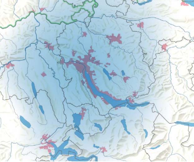 Der Kanton Schwyz - geografisch Scharnier Metropolitanraum Zürich Alpenraum Verkehrsanbindung und