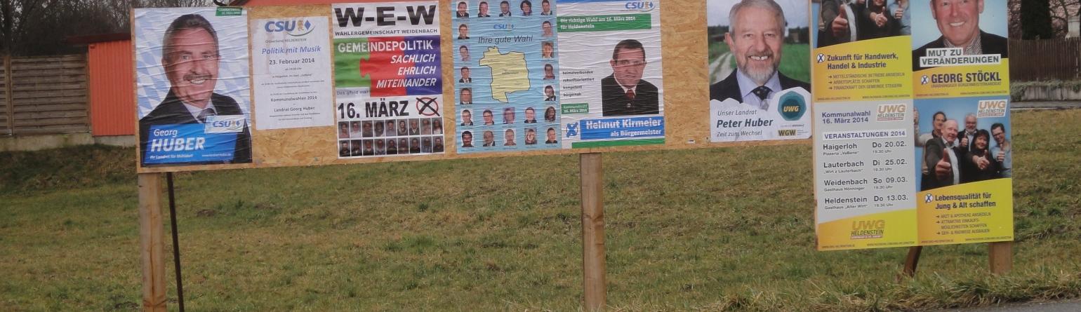 Ausgabe 1/2014 März 2014 Informationen der Gemeinde Heldenstein an alle Haushalte Am 16. März finden in Bayern die Kommunalwahlen statt.
