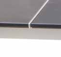 Stahlrohr / Granit CANDLE / TOMBO Mittelteilung Tischplatten Gartentisch CANDLE Untergestell: Stahlprofil 60 x 60 mm Farbe: anthrazit pulverbeschichtet Tischplatte: 2-teilig, Granit Nero Africa (450