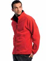 Outerwear Fleece Casuals Sweat-Shirts Polos T-Shirts 58 Unisex Full Zip Fleece Jacket Style FO 62-510-0 Gleichfarbige Reißverschlüsse an Vorderseite und Taschen Bund mit elastischem Tunnelzug und