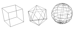 Arne Theß 3D - Modellierung 10 1.2 indirekte Darstellungsschemata 1.2.1 Drahtgittermodell Durch dieses Darstellungsschema wird ein Objekt lediglich durch seine Kanten beschrieben.
