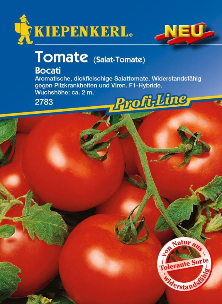 Salat-Tomate Bocati Die Salattomate 'Bocati' hat ein typisches Tomaten-Aroma mit einem ausgewogenen