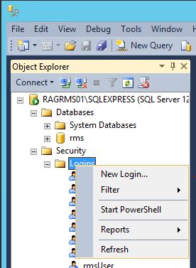 Im Objekt-Explorer unter Security > Logins mit Rechts-Klick New Login wählen (Abbildung 16).