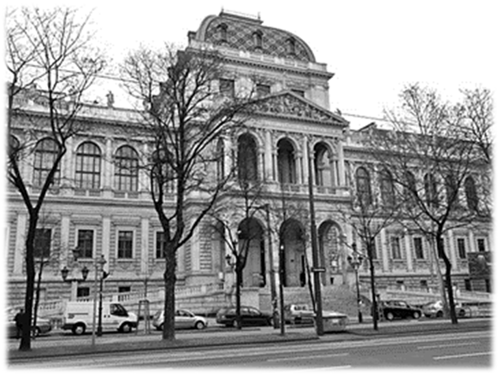Das Hauptgebäude der Universität Wien Die Wiener Universität zwischen 1890 und 1900 Die Universität Wien (lateinisch Alma Mater Rudolphina Vindobonensis ) wurde bereits im Jahre 1365 gegründet.