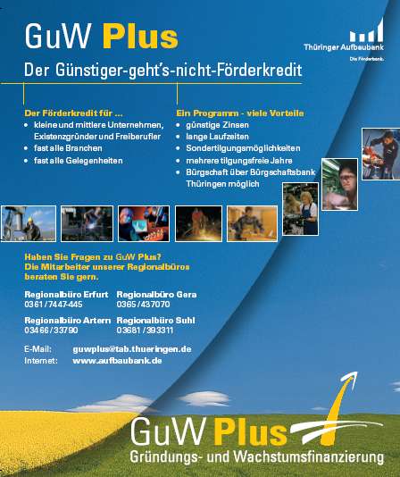 GuW Plus - Gründungs- und Wachstumsfinanzierung 1.