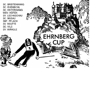 Rennsport Ehrnberg Cup Der Ehrnbergcup gilt als Einstieg in den Schirennsport und ist eine der ältesten Rennserien in Tirol (besteht seit 36 Jahren).