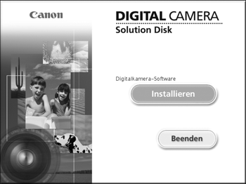 Für die Vorbereitungen erforderlich Übertragen von Bildern auf einen Computer Kamera und Computer Im Lieferumfang der Kamera enthaltene CD-ROM DIGITAL CAMERA Solution Disk (S.