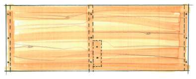 Anleitung Lassen Sie sich die Leimholzplatten (1 bis 3) in Ihrem toom Baumarkt zuschneiden. 1. 2.