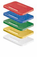 Basis - Größe 3/4 Wannen ohne Bodenperforation = JK Deckel zur individuellen Farbzusammenstellung Unterdeckel Überdeckel mit Bodenperforation = JN Länge x Breite x Höhe (mm) Farbe Farbe JK740 JN740