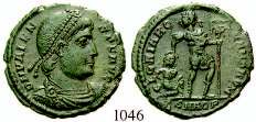 1026 Constantinus II., Caesar, 317-337 AE-Follis 21,1 mm 317-320, Antiochia. 3,28 g. Drapierte Büste l.