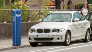Mobilitätsstation Münchner Freiheit Bestandteil 4: Ladesäule für E-CarSharing 2 Stellplätze nur für