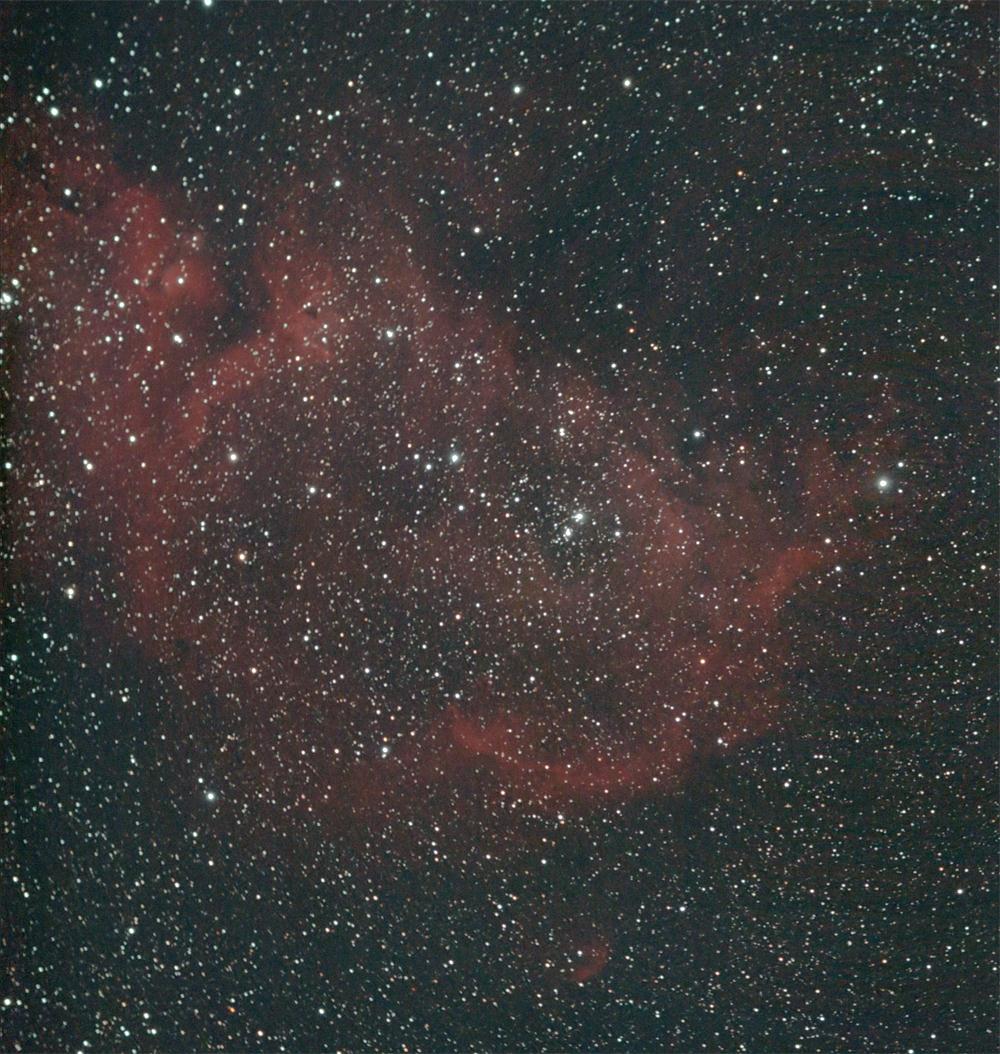 Aufnahmebeispiel IC 1848 (Embryonebel) Objekt: Emissionsnebel im Sternbild Cassiopeia Entfernung: 7.
