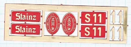 Stm.L.B. 12 GRAZ rot/grün lackiert 12,00 S 7 StLB (ex SKGLB 7) rot lackiert 7,00 S 11 StLB (ex SKGLB 11) rot lackiert 10,00 StLB 11.805 (ehem.