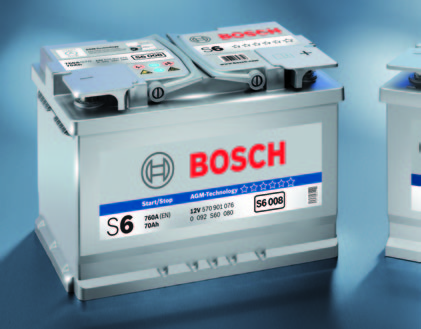 Energie für innovative Systeme: S5 EFB- und S6 AGM-Technologie von Bosch Die Bosch-Batterien für modernste Ansprüche: S5 EFB-Technologie und S6 AGM-Technologie Hochleistungsfähige Energiequellen für