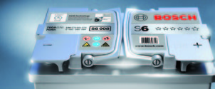 Konstante Energiespitze: S6 mit AGM-Technologie immer versorgt AGM-Batterietechnik EFB-Batterietechnik Deckel mit Sicherheitsventil und Zentralentgasung Paste mit höherer Dichte und Additive für