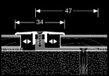 Zubehör Aluminiumprofile Typ 286 Universal-Anpassungsprofil (6,5 bis 16 mm) Passend zu den MEISTER-Parkett-, Furnier-, Design-, Kork-, Linoleum-, Nadura- und Laminatböden Zur Anpassung an angrenzende
