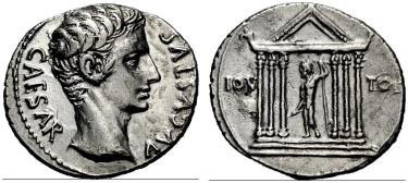 Abb. 88: Denar des Augustus, ca. 25 23 v. Chr. (Gorny & Mosch Giessener Münzhandlung (www.gmcoinart.de), Auktion 236 (7.3.2016), Lot Nr. 397 <http://www.coinarchives.com/a/lotviewer.php?