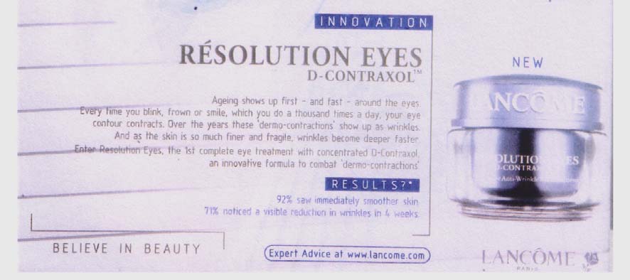 Abbildung 14: Lancôme, Résolution Eyes