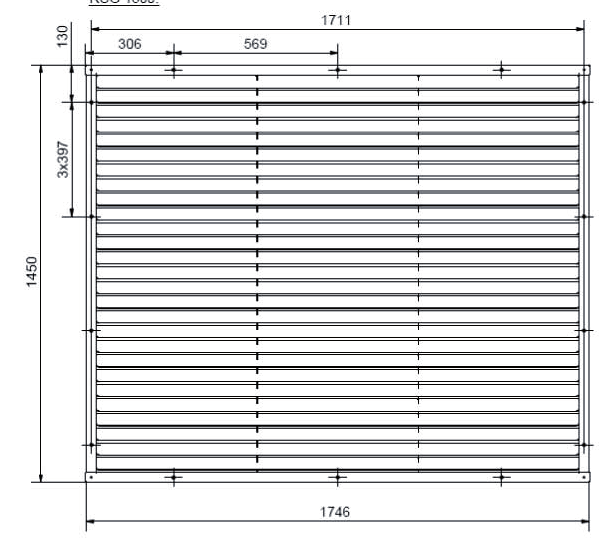 Luft/Wasser-Wärmepumpe 2.3.3 Typ X Y Z RSG 500 650 625 400 RSG 600 750 725 500 RSG 700 840 815 590 RSG 800 920 895 2 x 335 RSG 900 1128 1103 3 x 293 Tab. 2.6: Maßtabelle zur Befestigung des RSG 500-900 Abb.