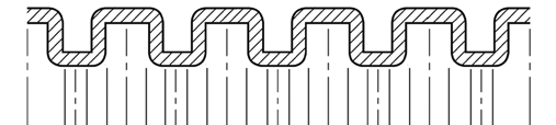 Wellschlauch-Profile Corrugated Tube Profiles Marderschutz-Profil Marderbissfest Minimale Schlitzöffnung Schlemmer Verteiler und Zubehör verwendbar zusätzlich für ETFE: Hohe Temperaturbeständigkeit