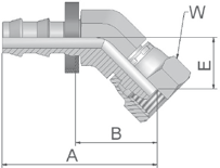 DIN Metrisch 49 Ringstutzen metrisch DIN 7642 ID A B D DIN 49 DN <tab>abd Zoll Size size mm mm A mm B mm D 34982-8-4 6 1/4-4 6,4 36 17 8 34982-10-4 6 1/4-4 6,4 38 19 10 34982-12-4 6 1/4-4 6,4 40 21