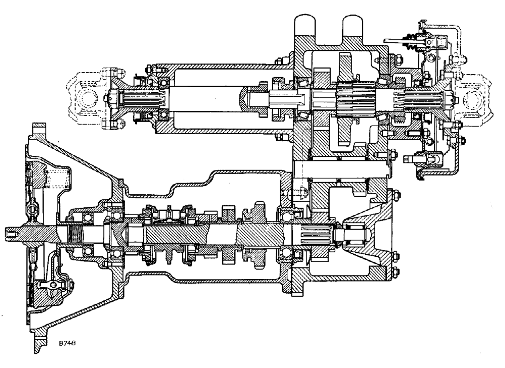 18 6. Schnittbild Getriebe Schiebestück 4X4 Betrieb