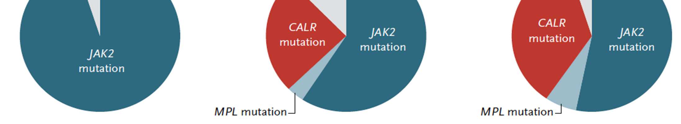 Myeloproliferative neoplasms (MPN) 3 Driver-Mutations JAK2, CALR und MPL Other somatic mutations (TET2, CBL, EZH2,