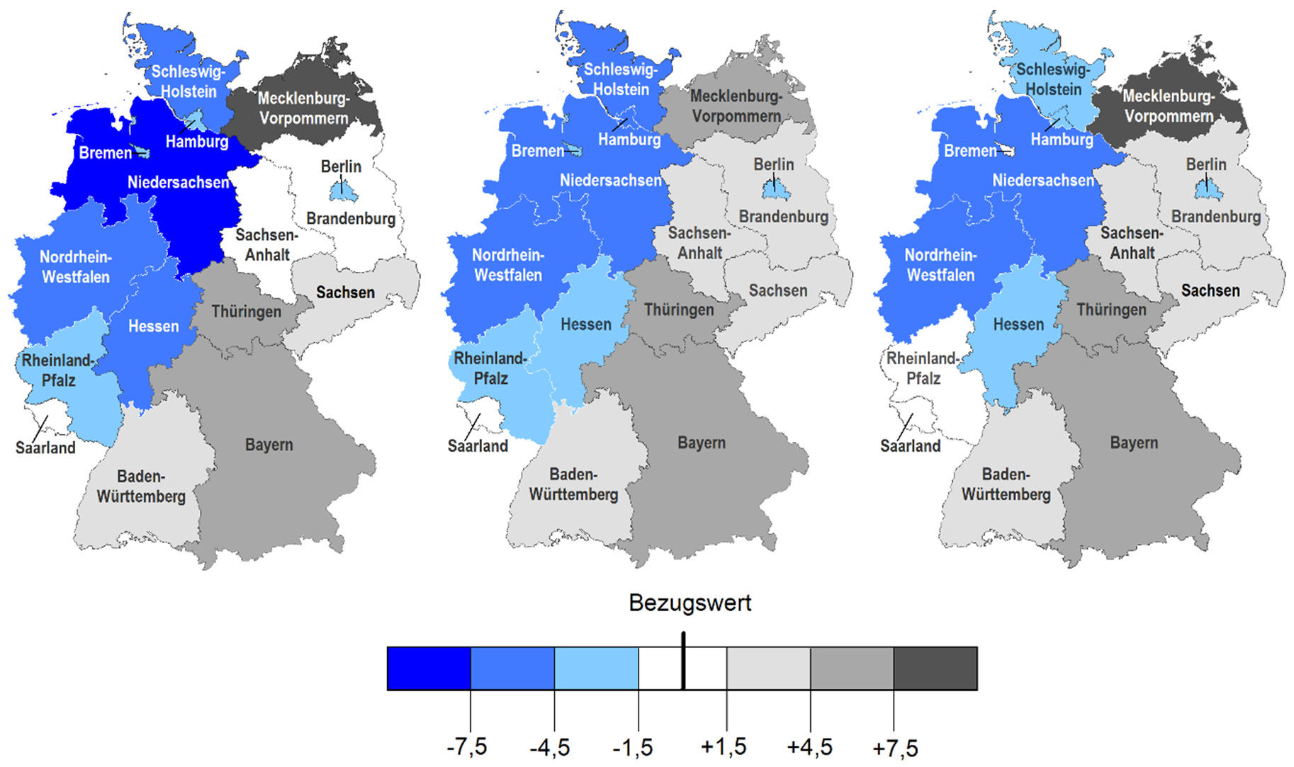 Berufsausbildung in Hessen 2016 Abbildung 1 Angebots-Nachfrage-Relation in den Bundesländern 2013 bis 2015 2013 2014 2015 Hessen: 88,0 Deutschland: 91,9 Hessen: 89,1 Deutschland: 92,7 Hessen: 88,9