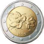 Die Münzen aus Finnland Wusstet ihr, dass das finnische Geld vor der Einführung des Euro, wie bei uns, auch Mark hieß? Auf den finnischen Euromünzen erkennen wir drei verschiedene Symbole.