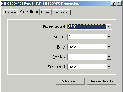 Rev. 2.31D Handbuch ME-90 PC/104-Plus, ME-9000/9100/9300 cpci/pci/pcie Um zu den Einstellungen zu gelangen, markieren Sie im Geräte- Manager unter Anschlüsse (Ports) den betreffenden Port (siehe Abb.
