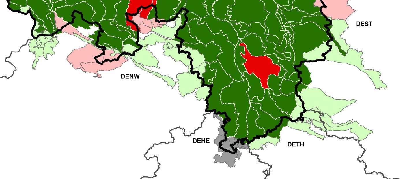 Gesamtbewertung Annex II nach Abstimmung 2014 Bewertung 123 GWK Gut = 102 GWK Schlecht = 17 GWK Unklassifiziert = 4 GWK Bewertung