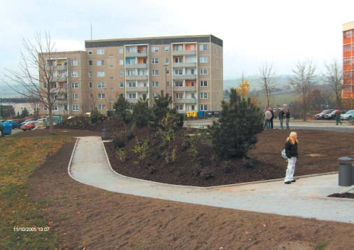 Wohnumfeldgestaltung Rückbaufläche am Standort ehemaliger Meixnerweg Wohngebiet August Bebel 1.