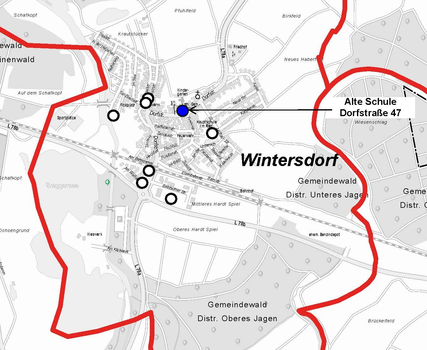 Ortsteil Wintersdorf Alte Schule Wintersdorf Dorfstraße 47 Empfehlung: