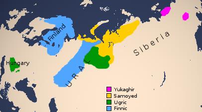 Uralische Sprachen (ca. 30 Sprachen, rund 25 Mio.