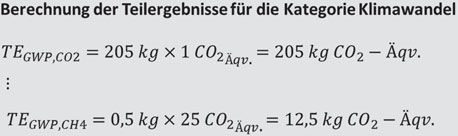 56 Berechnung der Ressourceneffizienz In Abb. 5.5 ist ein Ausschnitt aus der Wirkungskategorie Klimawandel (GWP) für das Beispiel Silberkabel dargestellt.