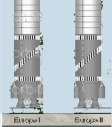 220 Tischmodell des 90cm Teleskops von Falera MST 1:10 221 Tischmodell
