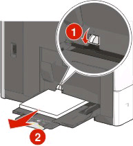 3 Schließen Sie die seitliche Klappe. 4 Drücken Sie auf dem Druckerbedienfeld Papier entfernt, weiter.