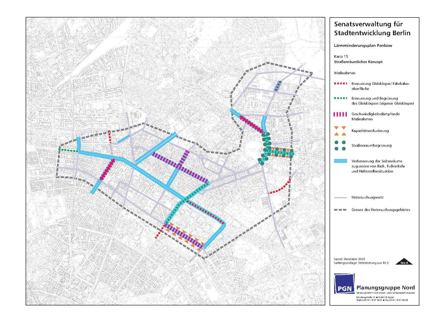 Pilotprojekt Pankow 2004/2006: Straßenräumliches Konzept
