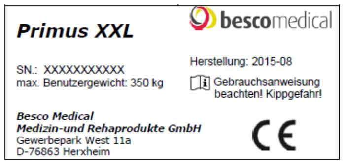 Primus MS-XXL 5. PRODUKT- UND LIEFERÜBERSICHT Prüfung der Lieferung Der PRIMUS MS-XXL wird fertig montiert in einem Karton geliefert.
