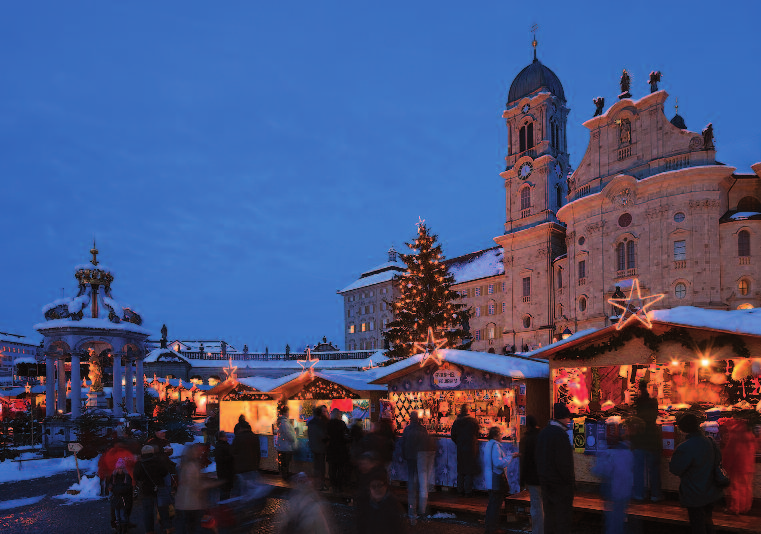Schweizer Weihnachtskarten-Kollektion 2015/2016 Einsiedeln www.weihnachtskartenshop.ch neu! CH-015 Weihnachtsmarkt in Einsiedeln/Kanton Schwyz. 1 Stadt St.