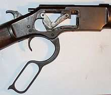 Modell 1866 Winchester-Karabiner Modell 1866, genannt Yellow Boy Die vom Nachfolger von B.
