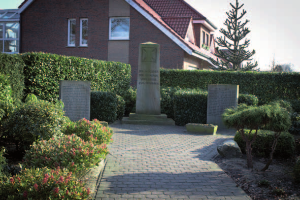 KRIEGERDENKMAL Kriegerdenkmal in Varenrode von Hans Hoffrogge und Ewald Reekers Nach langer Diskussion um den Standort eines Kriegerdenkmals in Varenrode wurde im Zuge der Flurbereinigung ein
