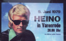 FAHNENWEIHE 1979 Schlagerstar Heino von Reinhold Wilbers Stargast des Schützenvereins bei der Fahnenweihe am 9. und 10. Juni 1979 in Varenrode.