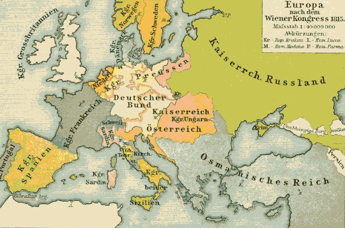 Die Neuordnung Europas nach dem Wiener