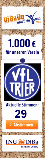 VfL Trier Newsletter November 2012 Liebe VfLer, auch für diesen Newsletter hat sich das Team wieder bemüht alle aktuellen Ereignisse der letzen Wochen zusammenzufassen.